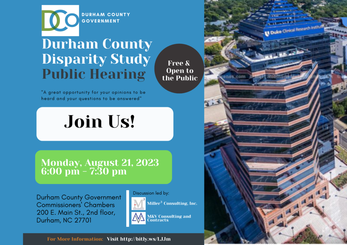 Durham County Disparity Study Public Hearing